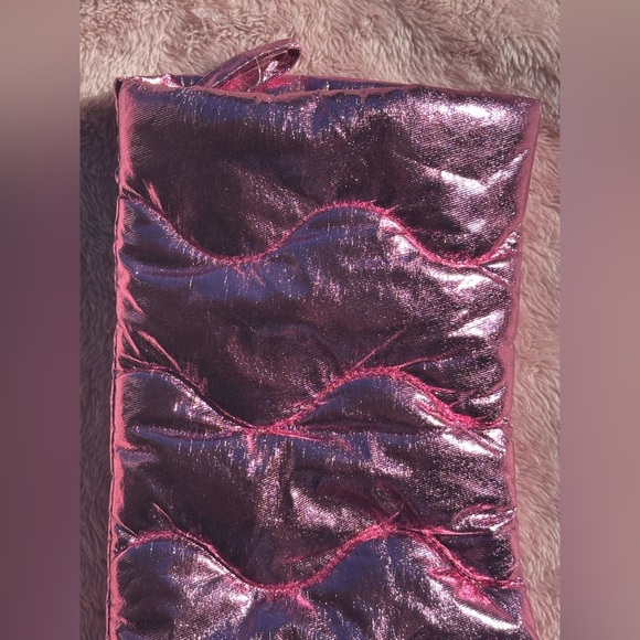 Barbie Pink Metallic Quilted Stocking – Luxe Holiday Decoration - Picture 3 of 4